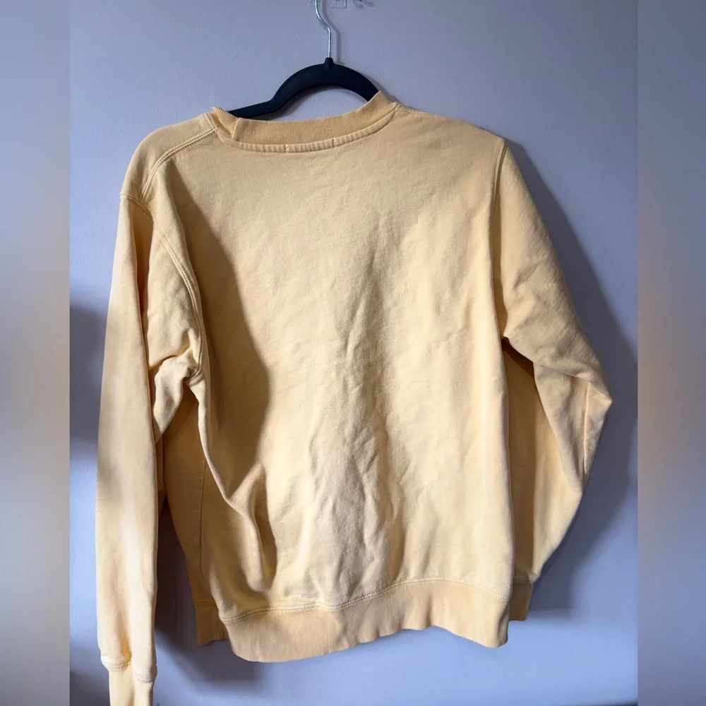 Brandy Melville Crewneck Honey Pullover Sweatshirt in Yellow - Picture 5 of 5
